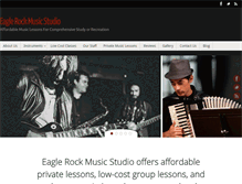 Tablet Screenshot of eaglerockmusicstudio.com
